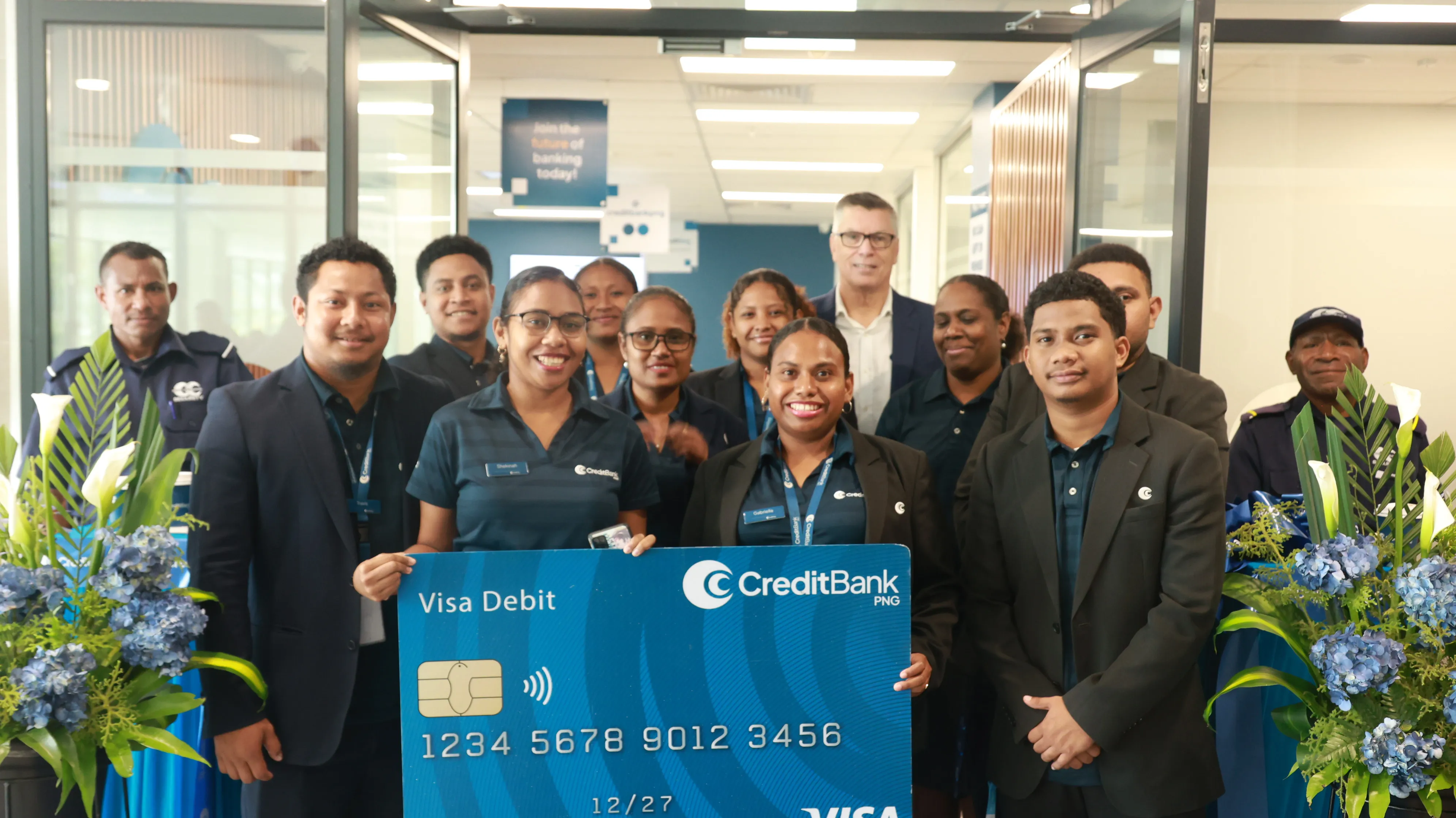 CreditBank PNG Waigani branch staff